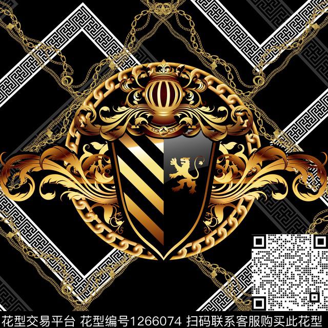 大牌风复古宫廷风数码印花花型下载（图片编号: 1266074） - 瓦栏（Walan）