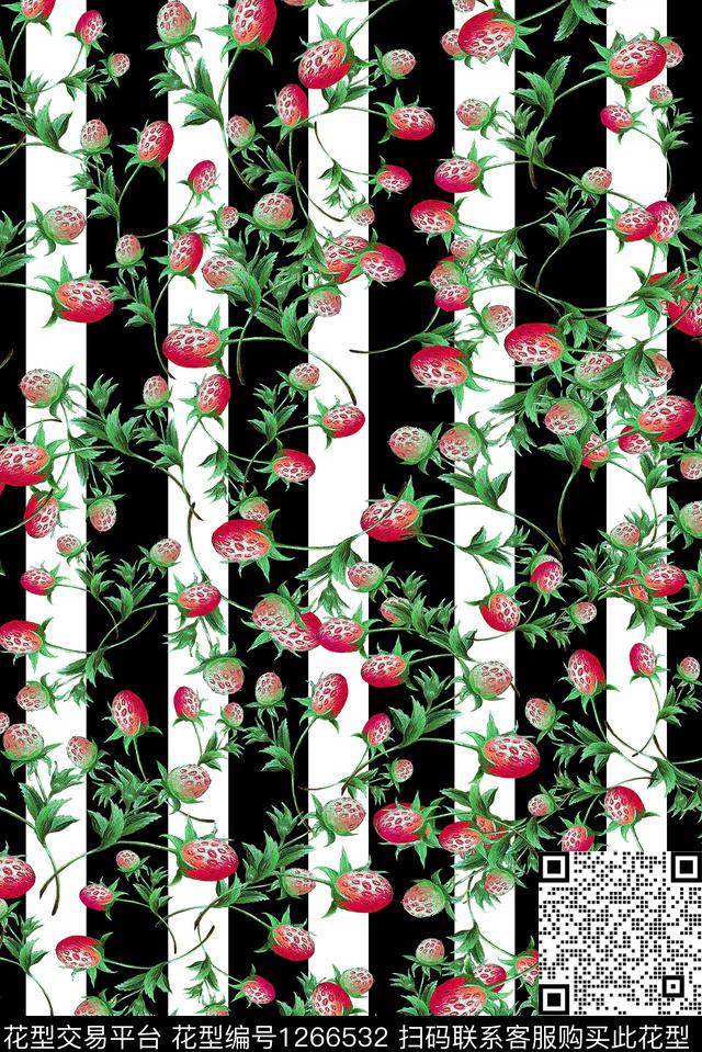 Y19M0601.jpg - 1266532 - 满版散花 草莓 女装 - 数码印花花型 － 女装花型设计 － 瓦栏