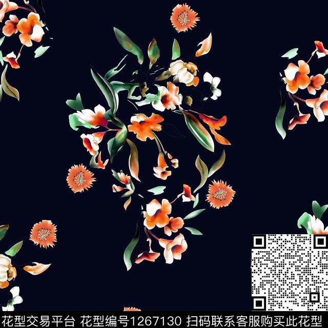 1022.jpg - 1267130 - 大牌风 花卉 高雅 - 数码印花花型 － 女装花型设计 － 瓦栏