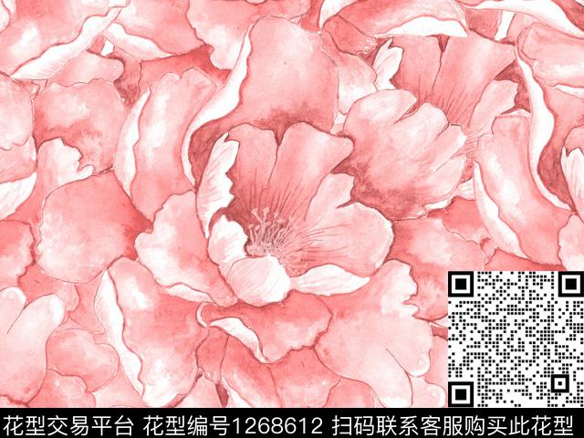 191007-1.jpg - 1268612 - 大花卉 热烈 热带花型 - 数码印花花型 － 女装花型设计 － 瓦栏