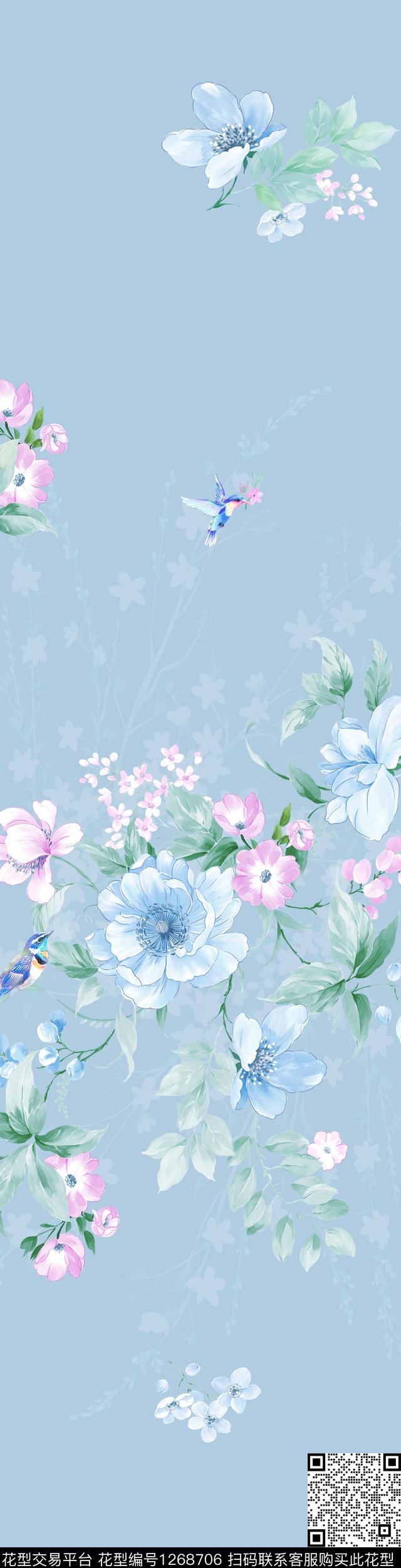 sxx.jpg - 1268706 - 抽象花卉 定位花 花鸟 - 传统印花花型 － 女装花型设计 － 瓦栏