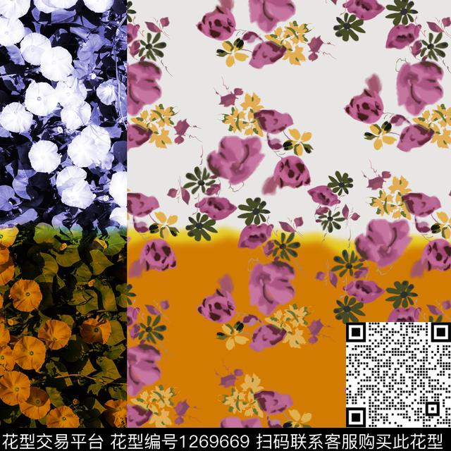 AA059.jpg - 1269669 - 玫瑰花 数码花型 花卉 - 数码印花花型 － 女装花型设计 － 瓦栏