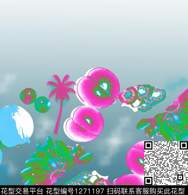 003.jpg - 1271197 - 水果 抽象 - 数码印花花型 － 女装花型设计 － 瓦栏