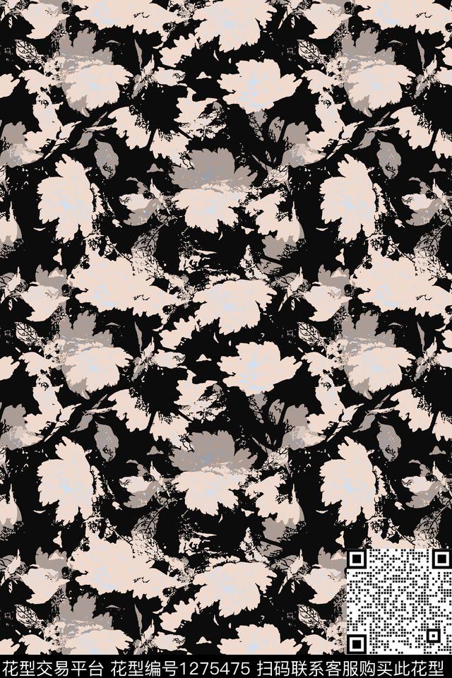 191117-蜡印-10-4.jpg - 1275475 - 抽象花卉 民族风图案 蜡印 - 数码印花花型 － 女装花型设计 － 瓦栏