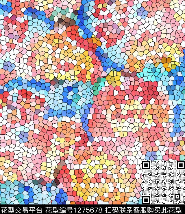 植物中国风国画数码印花花型下载（图片编号: 1275678） - 瓦栏（Walan）