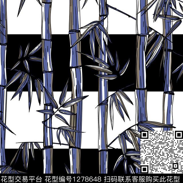 11281.jpg - 1278648 - 男装 花卉 潮牌 - 传统印花花型 － 男装花型设计 － 瓦栏