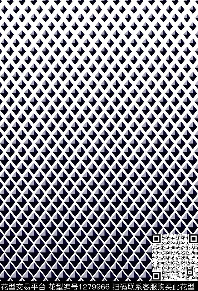 男装正方形数码印花花型下载（图片编号: 1279966） - 瓦栏（Walan）