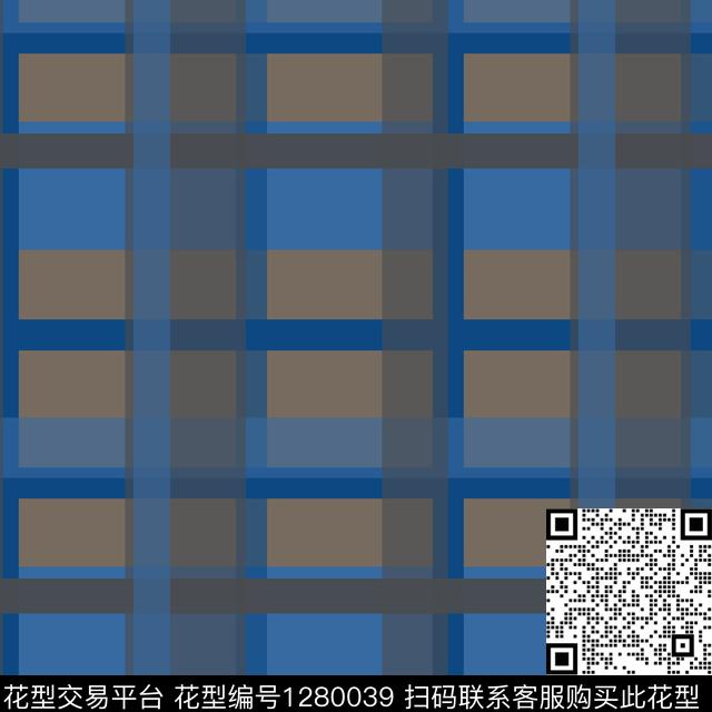 几何学院风格格子图案传统印花花型下载（图片编号: 1280039） - 瓦栏（Walan）