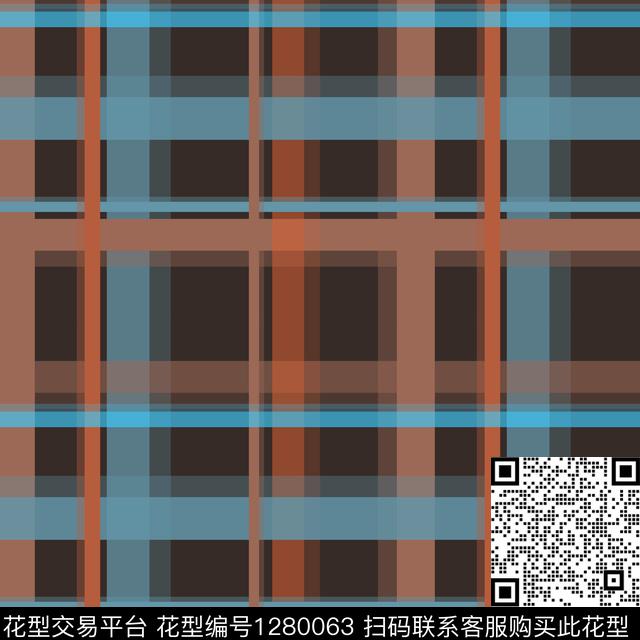 几何学院风格格子图案传统印花花型下载（图片编号: 1280063） - 瓦栏（Walan）