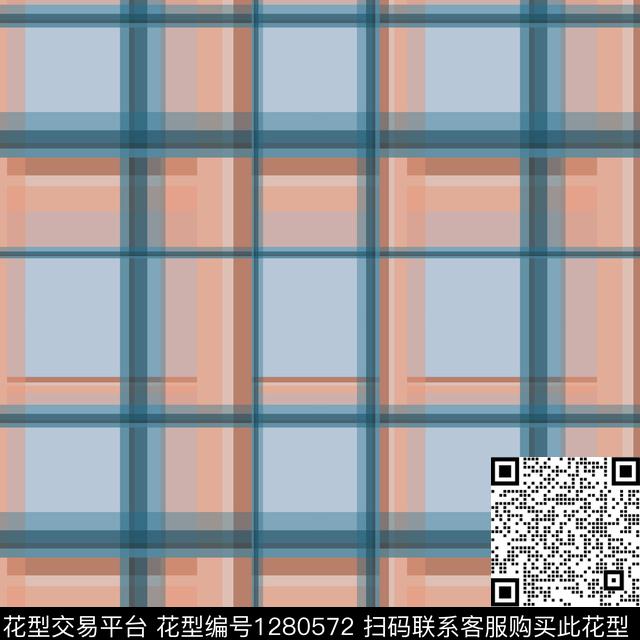 几何学院风格格子图案传统印花花型下载（图片编号: 1280572） - 瓦栏（Walan）