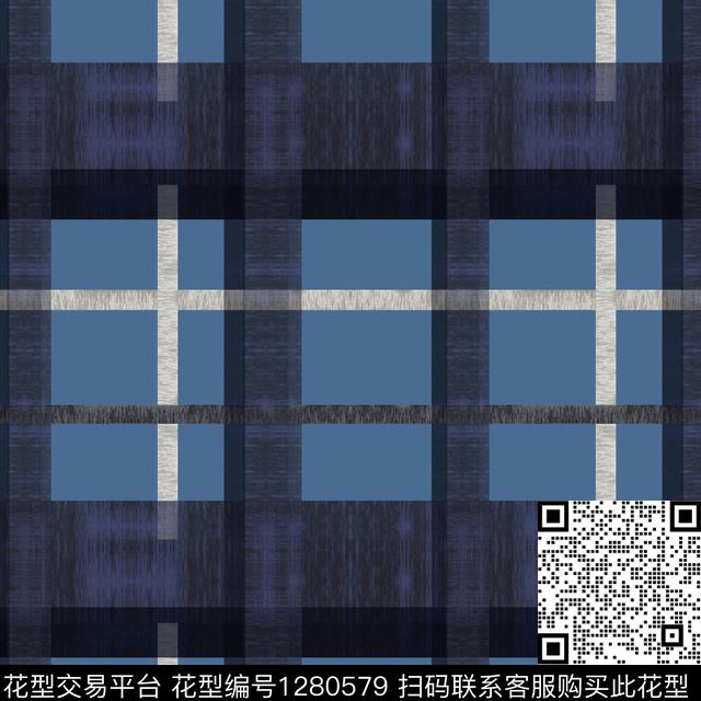 几何格子图案学院风格传统印花花型下载（图片编号: 1280579） - 瓦栏（Walan）