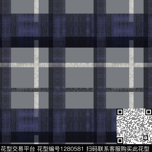 几何格子图案学院风格传统印花花型下载（图片编号: 1280581） - 瓦栏（Walan）