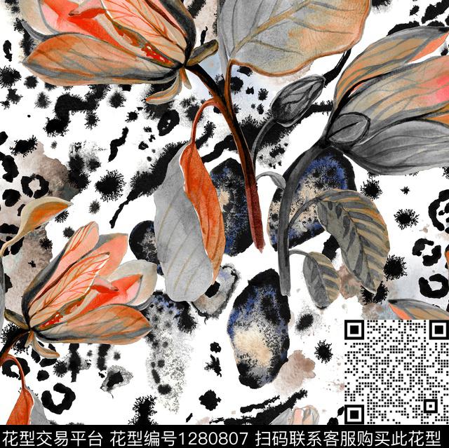 YY-HAIBO-20005.jpg - 1280807 - 数码花型 大牌风 欧洲 - 数码印花花型 － 女装花型设计 － 瓦栏