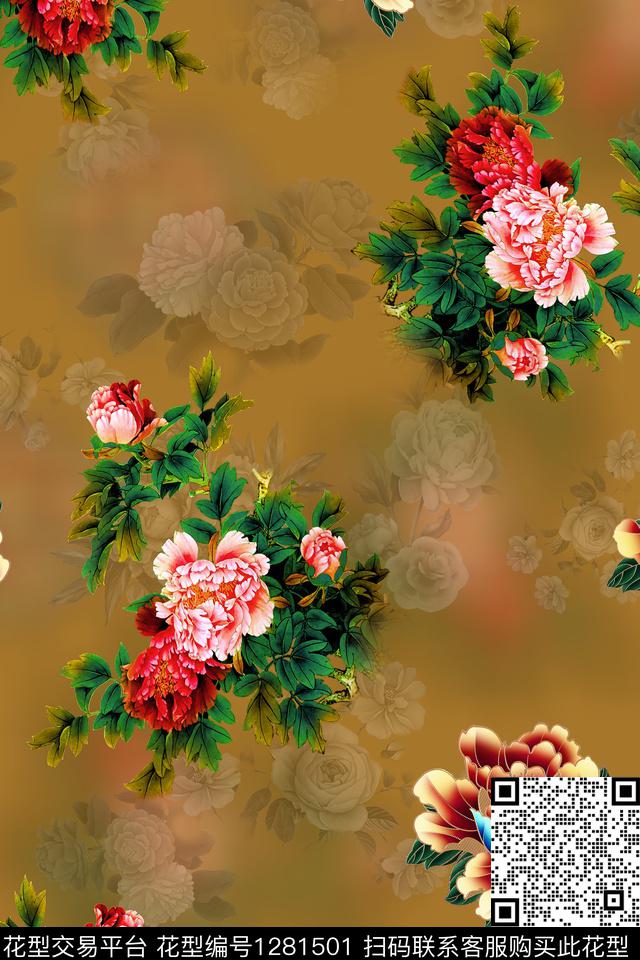 6 (4).jpg - 1281501 - 女装 连衣裙 花卉 - 数码印花花型 － 女装花型设计 － 瓦栏