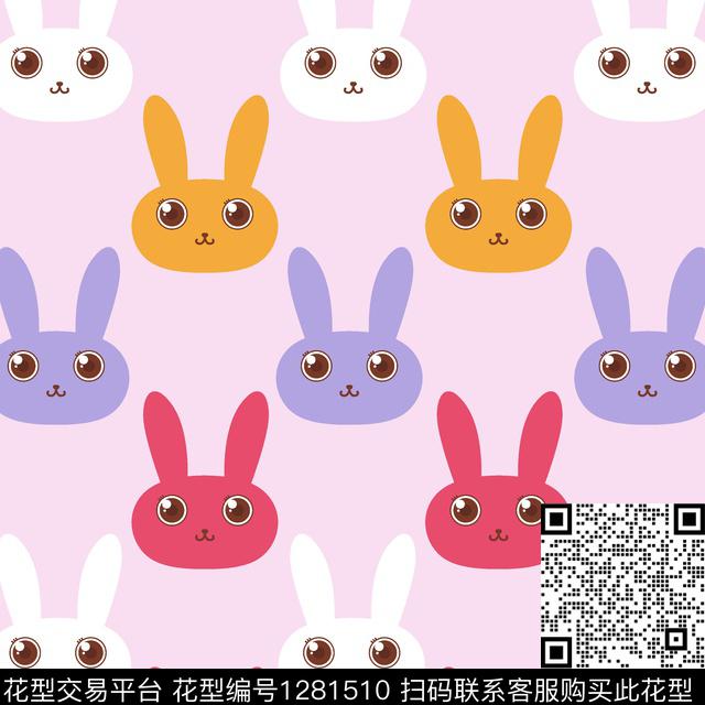 动物卡通童装传统印花花型下载（图片编号: 1281510） - 瓦栏（Walan）