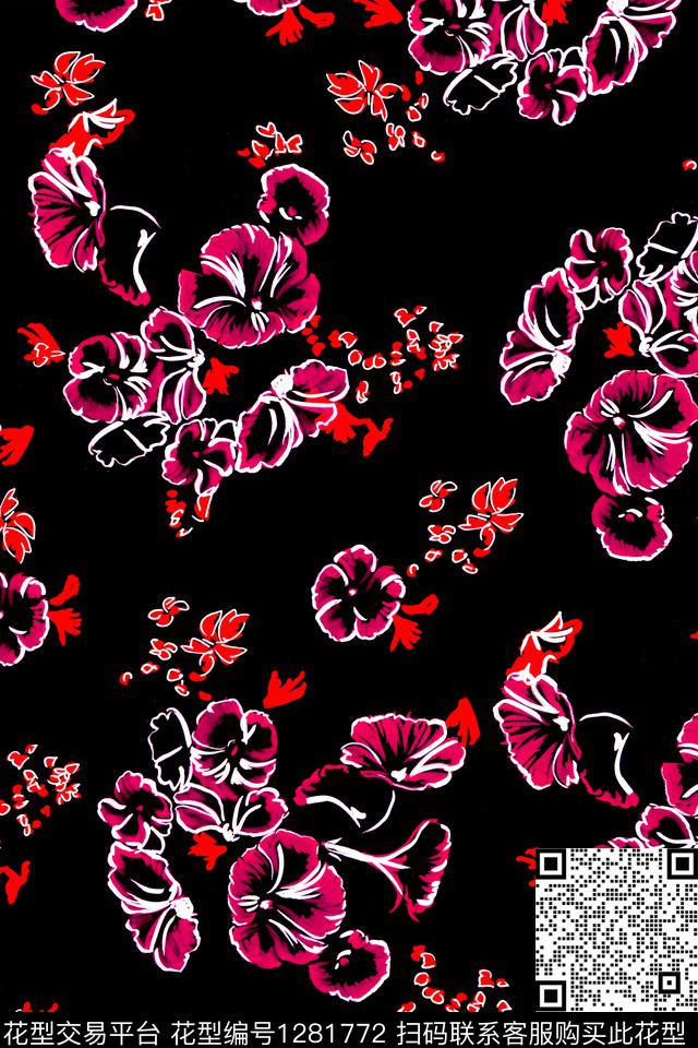 yc4-2.jpg - 1281772 - 花卉 大牌风 抽象 - 数码印花花型 － 女装花型设计 － 瓦栏