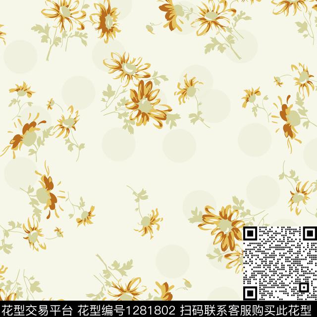 1210.jpg - 1281802 - 花卉 大牌风 小清新 - 传统印花花型 － 女装花型设计 － 瓦栏