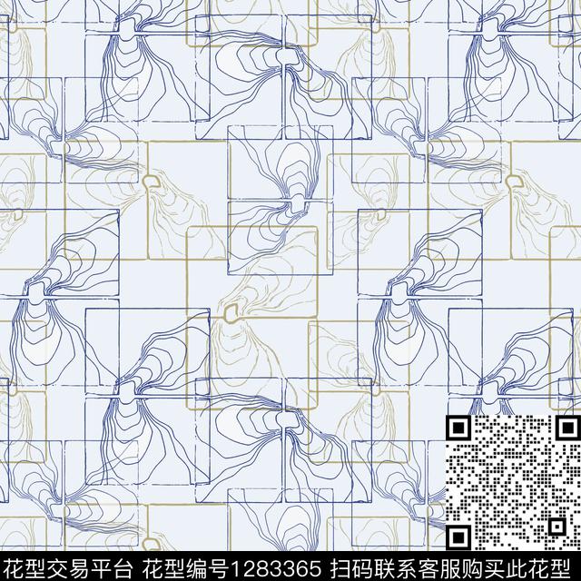 191217-格子混搭-1-3.jpg - 1283365 - 几何 格子混搭 手绘线条笔触 - 传统印花花型 － 男装花型设计 － 瓦栏