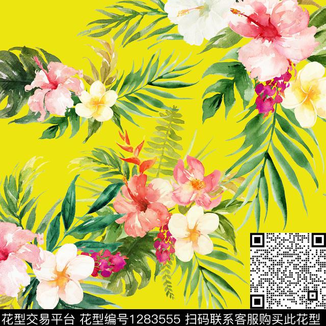 20191216.jpg - 1283555 - 花卉 大牌风 时尚 - 数码印花花型 － 女装花型设计 － 瓦栏