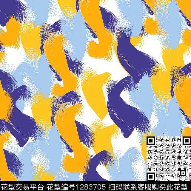 1216-4.jpg - 1283705 - 笔触 大牌风 抽象 - 数码印花花型 － 女装花型设计 － 瓦栏