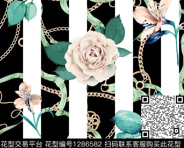 9.jpg - 1286582 - 花卉 几何花卉 珠宝宝石 - 数码印花花型 － 女装花型设计 － 瓦栏