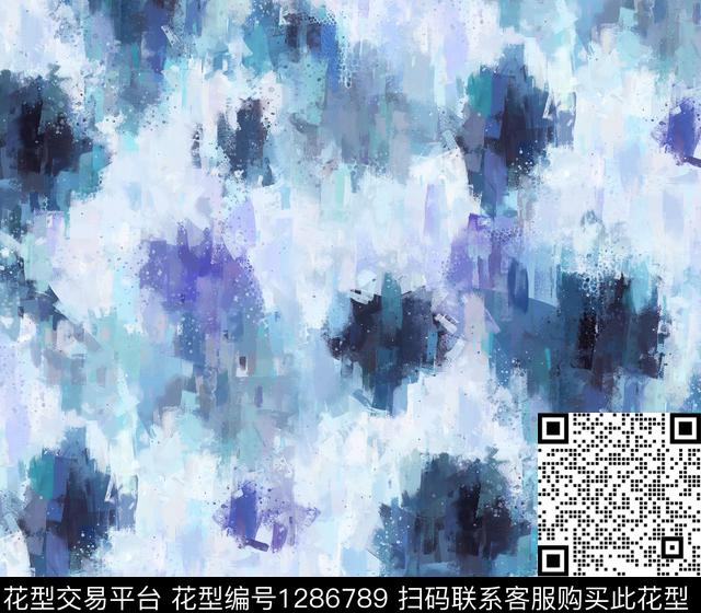 G1912079G.tif - 1286789 - 肌理 抽象 手绘 - 数码印花花型 － 女装花型设计 － 瓦栏