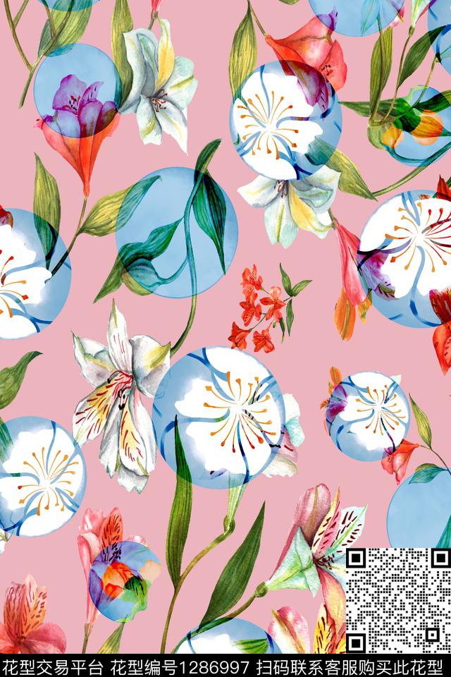 xcwh-dp08-A.jpg - 1286997 - 灰色花 佩斯利 花卉 - 数码印花花型 － 女装花型设计 － 瓦栏