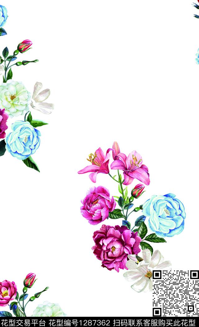 4.jpg - 1287362 - 玫瑰花 女装 花卉 - 数码印花花型 － 女装花型设计 － 瓦栏