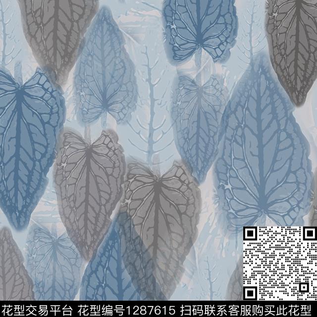 男装绿植树叶迷彩图案数码印花花型下载（图片编号: 1287615） - 瓦栏（Walan）