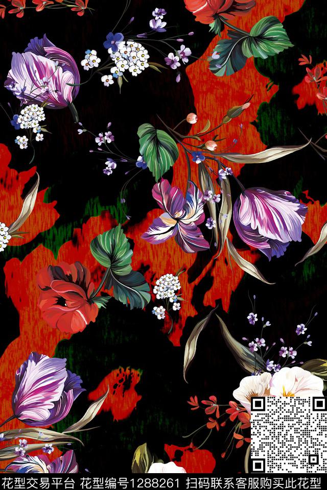 xcwh-dp14.jpg - 1288261 - 涂鸦 几何 佩斯利 - 数码印花花型 － 女装花型设计 － 瓦栏