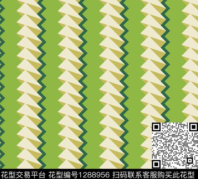 几何女装抽象传统印花花型下载（图片编号: 1288956） - 瓦栏（Walan）