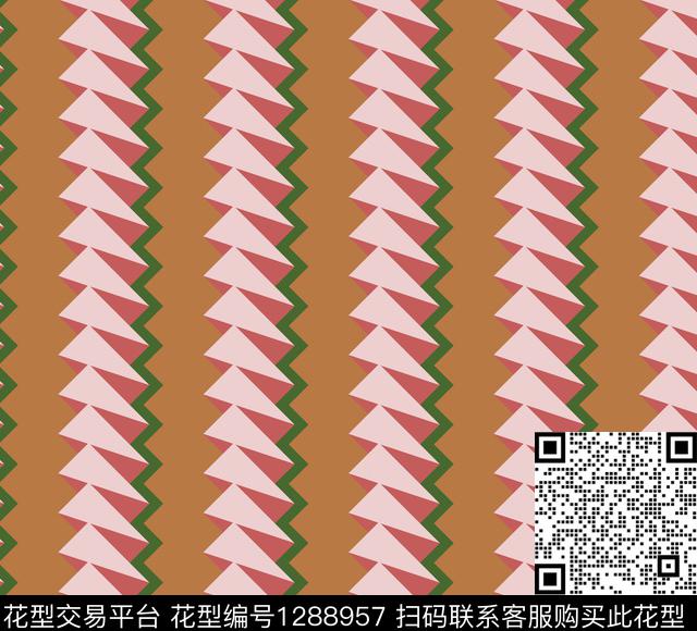 几何女装抽象传统印花花型下载（图片编号: 1288957） - 瓦栏（Walan）