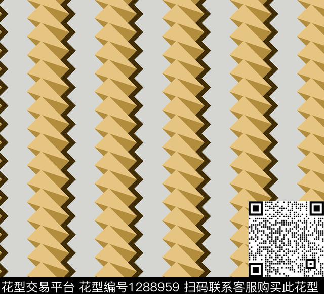 几何女装抽象传统印花花型下载（图片编号: 1288959） - 瓦栏（Walan）