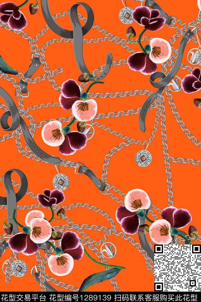 xcwh-dp20-b.jpg - 1289139 - 涂鸦 几何 花卉 - 数码印花花型 － 女装花型设计 － 瓦栏