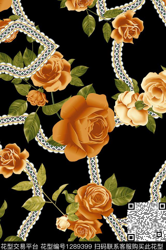 xcwh-dp22.jpg - 1289399 - 涂鸦 几何 花卉 - 数码印花花型 － 女装花型设计 － 瓦栏