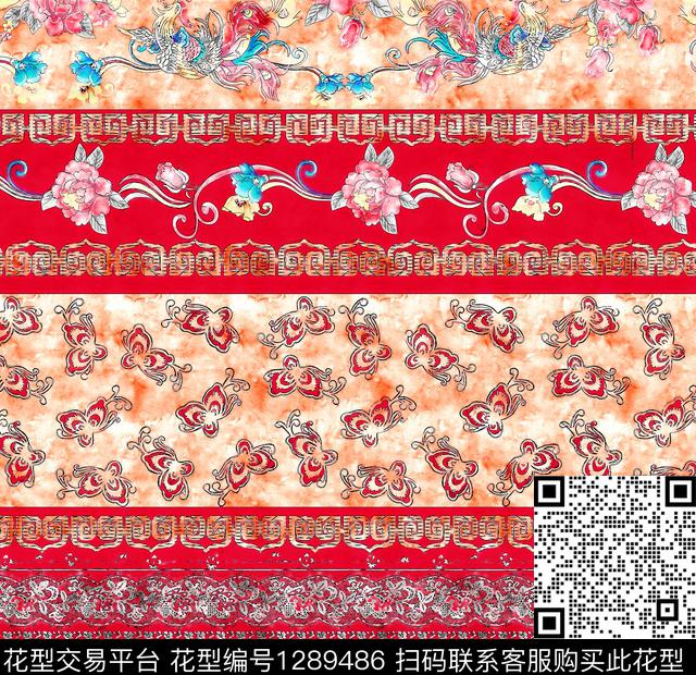 G1912210B.tif - 1289486 - 水彩 花卉 手绘 - 数码印花花型 － 女装花型设计 － 瓦栏