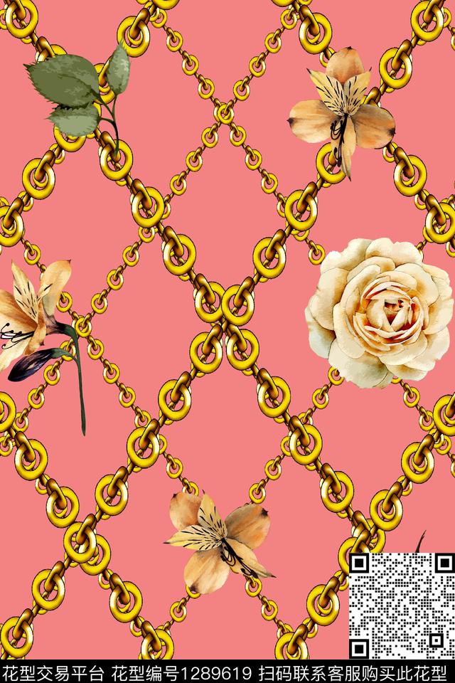 xcwh-dp28-a.jpg - 1289619 - 涂鸦 几何 花卉 - 数码印花花型 － 女装花型设计 － 瓦栏