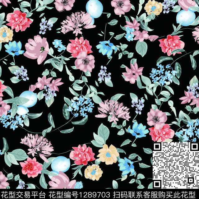 15.jpg - 1289703 - 数码花型 扎染花型 玫瑰花 - 数码印花花型 － 女装花型设计 － 瓦栏