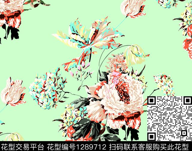 23.jpg - 1289712 - 玫瑰花 数码花型 花卉 - 数码印花花型 － 女装花型设计 － 瓦栏