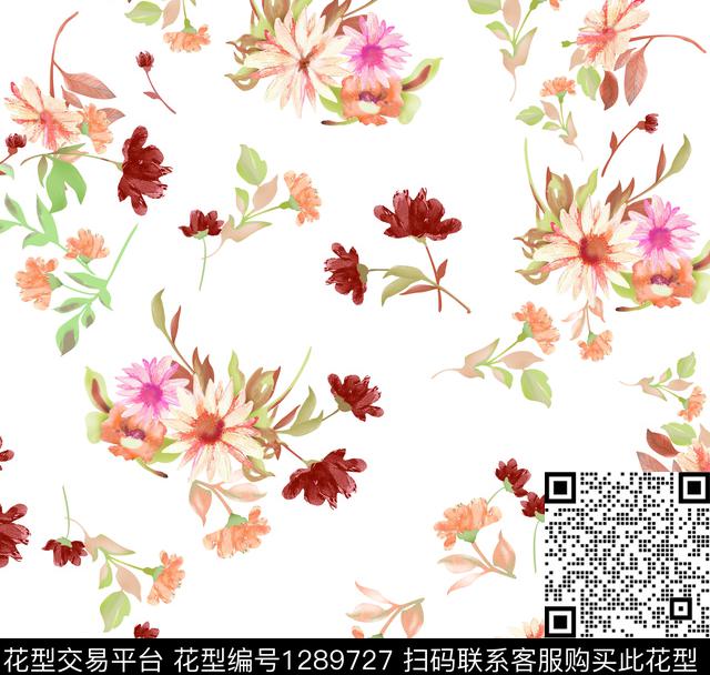 29.jpg - 1289727 - 绿植树叶 数码花型 花卉 - 数码印花花型 － 女装花型设计 － 瓦栏