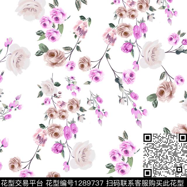 37.jpg - 1289737 - 玫瑰花 数码花型 花卉 - 数码印花花型 － 女装花型设计 － 瓦栏