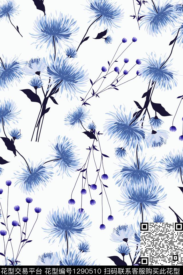 2020-1-9.jpg - 1290510 - 纹理 花卉 植物 - 数码印花花型 － 女装花型设计 － 瓦栏