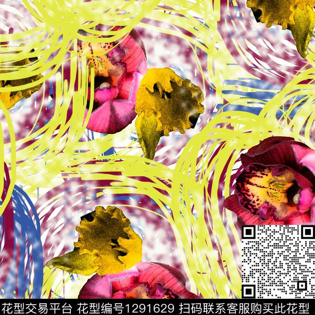 1118.jpg - 1291629 - 花卉 抽象 - 数码印花花型 － 女装花型设计 － 瓦栏