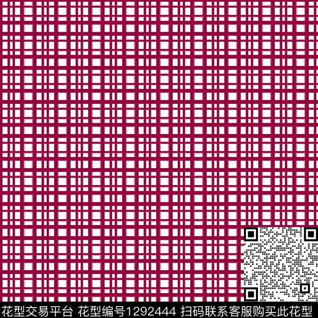696.jpg - 1292444 - 格子 抽象 条纹 - 数码印花花型 － 女装花型设计 － 瓦栏