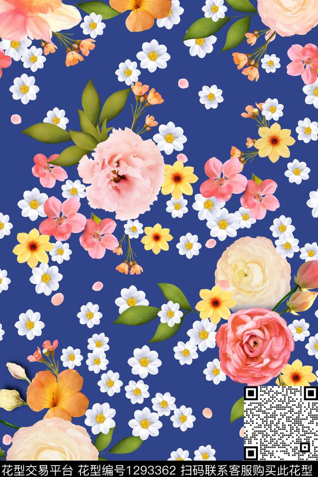 女装花卉小碎花数码印花花型下载（图片编号: 1293362） - 瓦栏（Walan）