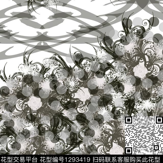 098.jpg - 1293419 - 几何 抽象 混合拼接 - 数码印花花型 － 女装花型设计 － 瓦栏