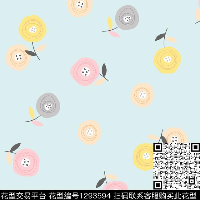 T9989.jpg - 1293594 - 家居服 卡通 趣味 - 传统印花花型 － 童装花型设计 － 瓦栏