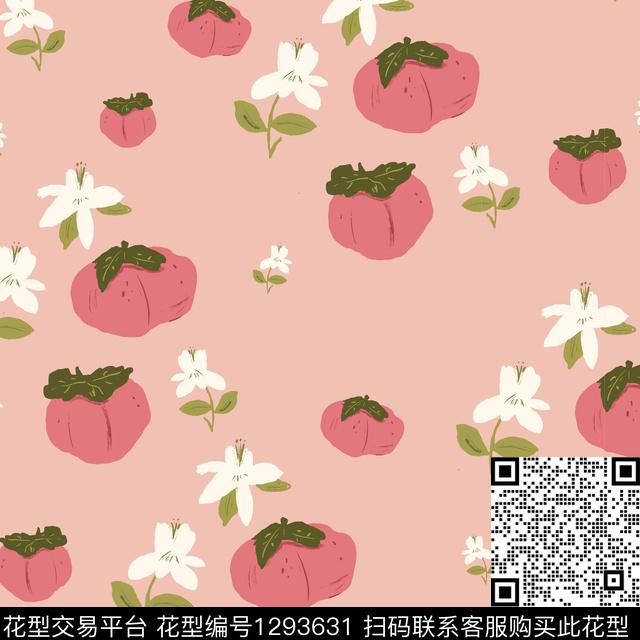 sgsh.jpg - 1293631 - 水果 手绘 手绘花卉 - 传统印花花型 － 童装花型设计 － 瓦栏