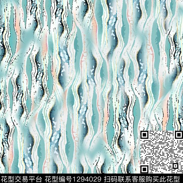 20015-肌理图案-2-00.jpg - 1294029 - 抽象 手绘线条笔触 肌理纹路 - 数码印花花型 － 男装花型设计 － 瓦栏