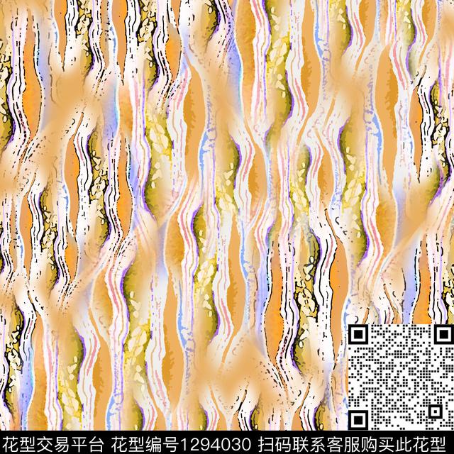 20015-肌理图案-2-2.jpg - 1294030 - 抽象 手绘线条笔触 肌理纹路 - 数码印花花型 － 男装花型设计 － 瓦栏